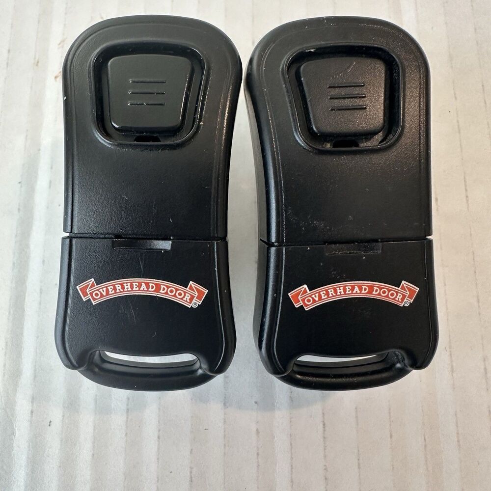 Lot 2 Overhead Door Single Button Garage Door Opener Model O1T Black Working
